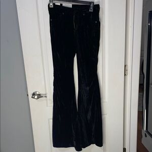 Wrangler Black Boot Cut Velvet Pants